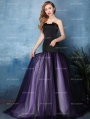 Black and Purple Mermaid Gothic Wedding Dress