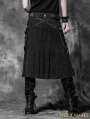 Black Gothic Punk Skirt for Men