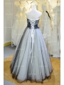 Fashion Black and White High-Low Gothic Wedding Dress