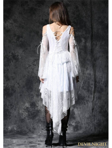 white goth outfit