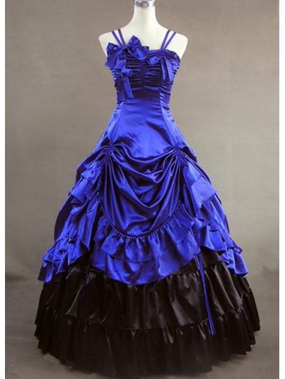 Blue Masquerade Gothic Ball Gowns