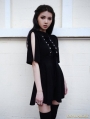 Black Short Sleeves Gothic Velvet Dress