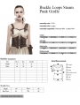 Coffee Buckle Loops Steampunk Girdle