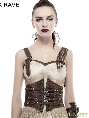 Coffee Buckle Loops Steampunk Girdle