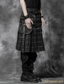 Plaid Gothic Punk Skirt for Men