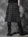 Plaid Gothic Punk Skirt for Men