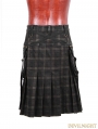 Plaid Gothic Punk Skirt for Men