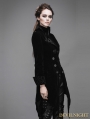 Black Vintage Gothic Swallow Tail Jacket for Women