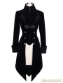 Black Vintage Gothic Swallow Tail Jacket for Women