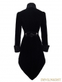 Black Vintage Gothic Swallow Tail Jacket for Women