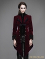 Red Vintage Gothic Swallow Tail Jacket for Women