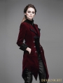 Red Vintage Gothic Swallow Tail Jacket for Women