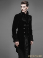 Black Vintage Gothic Swallow Tail Jacket for Men