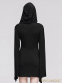 Black Gothic Witch Sexy Hooded Dress for Women