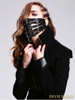 Black Skull Pendant Gothic Punk Mask 