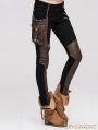 Devil Fashion Steampunk Pants with Coffee Pocket for Women