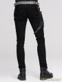 Devil Fashion Black Pocket Gothic Punk Pants for Men