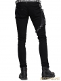 Devil Fashion Black Pocket Gothic Punk Pants for Men