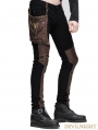 Devil Fashion Steampunk Pants with Coffee Pocket for Men