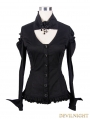 Devil Fashion Black Long Sleeves Pendant Romantic Gothic Shirt for Women