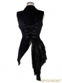 Devil Fashion Black Swallow Tail Gothic Waistcoat for Women