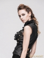 Devil Fashion Do Old Style Bronze Gothic Leather Waistcoat for Women