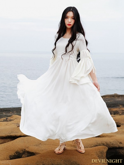 white chiffon dress uk