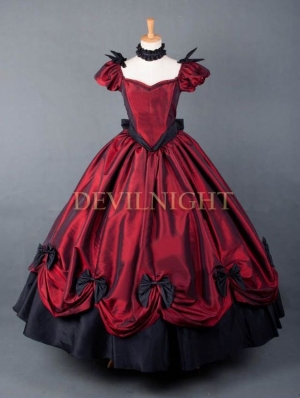 Red Princess Gothic Victorian Dress