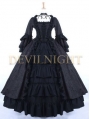 Black Gothic Antoinette Style Victorian Ball Gowns