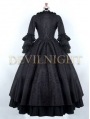 Black Gothic Antoinette Style Victorian Ball Gowns