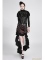 Black Steampunk High Collar Vest