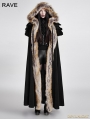 Black Gothic Wool Collar Long Cloak for Women