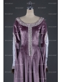 Elegant Purple Velvet Vintage Medieval Dress