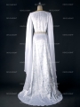 White Elegant Vintage Medieval Dress