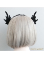 Black Halloween Elf Ear Party Headress