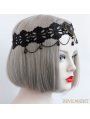 Black Vintage Lace Queen Holloween Party Headdress