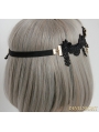 Black Vintage Lace Predant Headdress