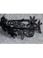 Black Gothic Lace Elegant Headdress