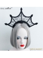 Black Gothic Lace Dark Queen Holloween Headdress