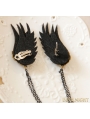 Black Gothic Wing Holloween Party Earring
