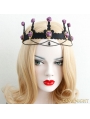 Black Gothic Rose Palace Crown Headdress