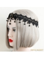 Black Gothic Vintage Elegant Lace Headdress