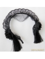 Black Gothic Tassel Lace Headdress