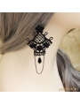 Black Gothic Lace Earring