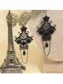 Black Gothic Lace Earring