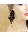 Black Gothic Lace Earring