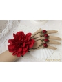 Red Gothic Rose Vintage Bracelet Ring Jewelry