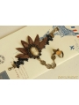 Coffee Steampunk Flower Bracelet Ring Jewelry