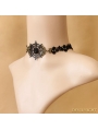 Black Gothic Cobweb Party Necklace