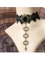 Black Gothic Vintage Lace Cosplay Necklace